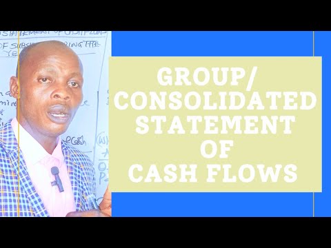 Group/Consolidated Statement of Cash Flows  (Corporate/Strategic Business Reporting) ACCA,CPA,ICAN