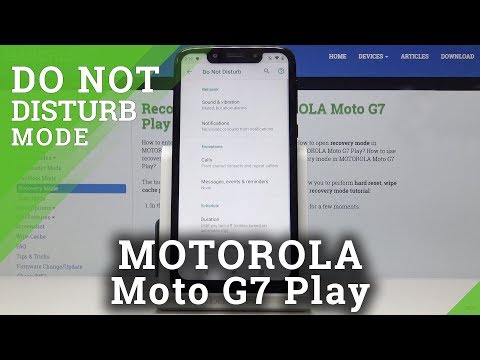 How to Activate DND Mode in MOTOROLA Moto G7 Play - Block Sounds & Vibrations