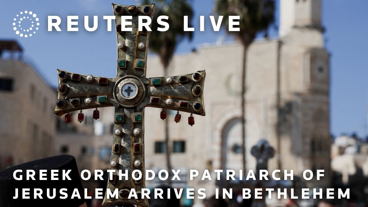 LIVE: Greek Orthodox Patriarch of Jerusalem arrives in Bethlehem for Eastern Christmas