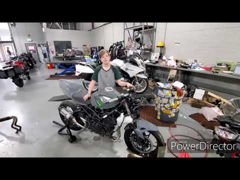 Fresh S1R Black Series Two Brother's Racing Full Exhaust System on a 2019 Ninja 400