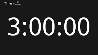 3 Hour Countup Timer