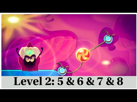 Cut the Rope : Magic | 2. Mushroom Land | LEVEL 5 To 8 Gameplay | Offline Games | Android IOS Games