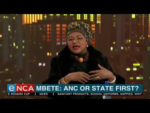 TonightWithJaneDutton Mbete ANC state or first Part 1