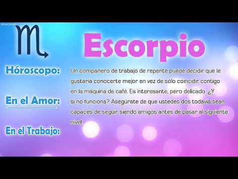 Horóscopo del día - Escorpio - 11/04/2018