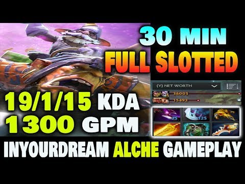 INYOURDREAM Alchemist Gameplay 30 min Full Slotted Dota2 7.22f