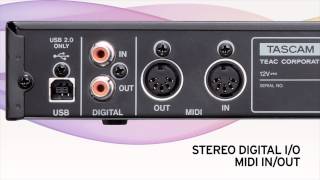 Video thumbnail for Tascam US1800 8-Channel Audio/MIDI Interface USB 2.0, 16in/4out Overview | Full Compass by Full Compass