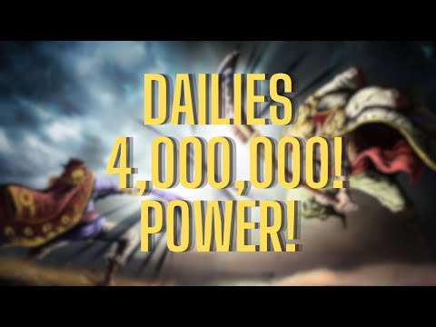 Dailies Activities at 4,000,000 Power! For Piece: The Great Voyage