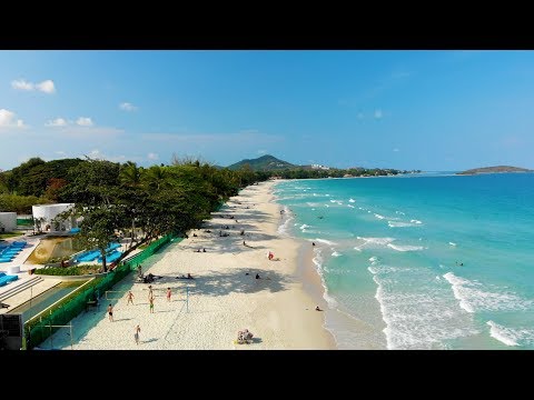 Chaweng Beach by drone - Koh Samui - Thailand [4K] [2021]