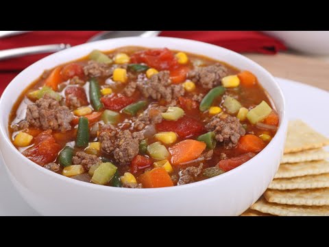 I Could Eat This Soup Everyday and Never Get Tired Of It!  Beef & Vegetable Soup Recipe ❤