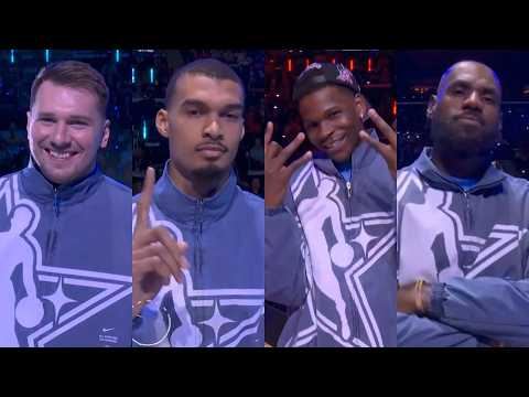 NBA All Star Game 2026 Player Introductions - USA Stars vs USA Stripes vs World