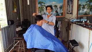 preview picture of video 'Cắt tóc 25k ở Bến Tre - Hair cut 1Usd in Vietnam'