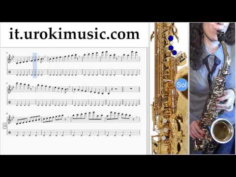 Corso di Sassofono Tenore J-Ax & Fedez ft. Alessandra Amoroso - Piccole cose Tablature Tab Parte#1