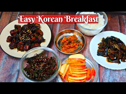 Making Korean Vegetarian Breakfast Recipes || Korean Side Dish Recipes || Korean Recipes in Hindi