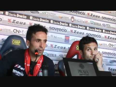Crotone Cittadella 3 - 1 il commento di capitan Galardo e dell'attancante Ciano