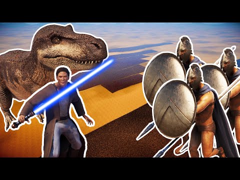 23 MILLION SPARTANS vs 250,000 JEDI KNIGHTS + 15,000 T-REX | UEBS 2