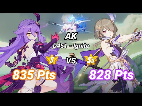 S0 Sirin vs S3 SpA | Redlotus D451: AK (Ignite) 835 & 828 Pts - HOTr(S1) CN Kiana 3* - Honkai 6.9