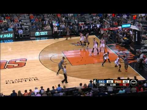 Eric Bledsoe's Acrobatic Layup | Thunder vs Suns | February 26, 2015 | NBA 2014-15 Season