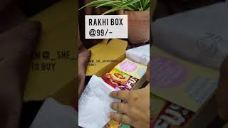 Rakhi box @Rs.99/-  Instagram store. Dm @_she_accessories to buy.