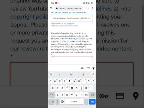 Url wrong problem solved #youtube channel suspended