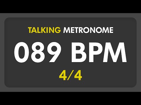 89 BPM - Talking Metronome (4/4)