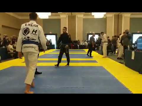 BJJ Fast Sweep Armbar - AMERICAN BJJ CHAMPIONSHIP - Ethan Major vs Johnathan Perez
