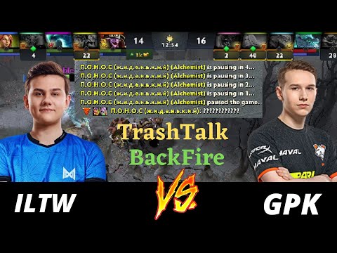 Trash Talk BACKFIRE! GPK Vs depressedKid & iLTW-- Lina Vs Windranger Mid