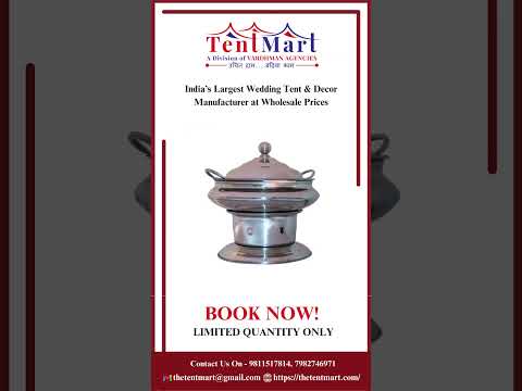 Capacity: 8 Litre Golden Stainless Steel Chafing Dish