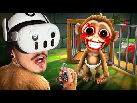 НЕПОСЛУШНАЯ ОБЕЗЬЯНА ВЫБРАЛАСЬ ИЗ КЛЕТКИ... (I Am Monkey VR)