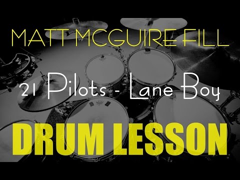 Matt McGuire 32nd note linear drum fill lesson By Geoff Fry