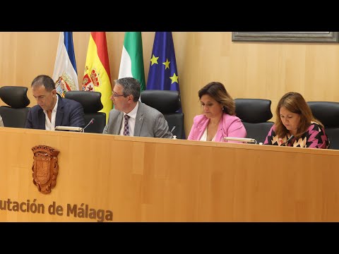 Pleno ordinario de la Diputacin de Mlaga. Octubre 2022