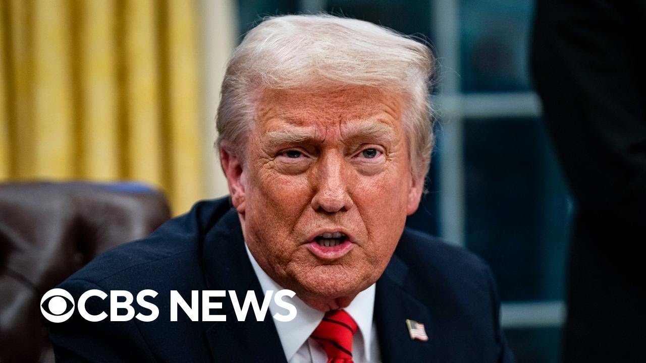 Majority of Americans approve of Trump's job performance so far, CBS News poll finds