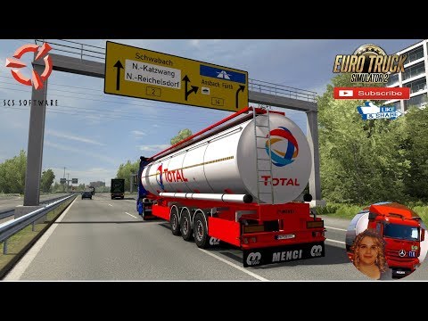 Euro Truck Simulator 2 (1.36) Road to Munich Germany Ford F-Max Menci Trailer + DLC's & Mods