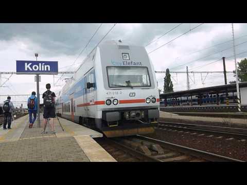 ČD 471.018 - Odjezd vlaku Os 9321 - Kolín, 29.6.2013