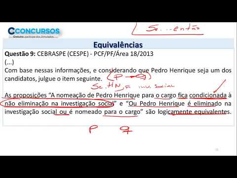 Semana 03   Dia 07   RLM   EQUIVALÊNCIAS   p2 de 04