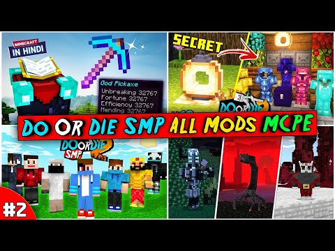 TOP 7 Do Or Die SMP Mods For Minecraft PE || Do Or Die Smp Mod MCPE || Do Or Die Smp Season 2 Mods