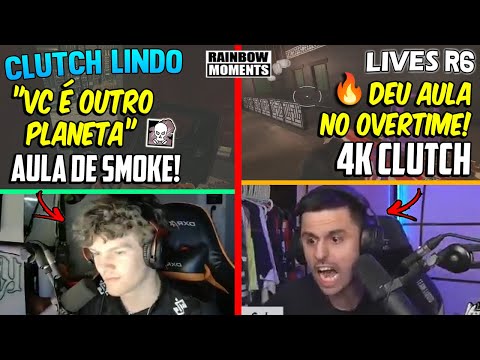 CLUTCH MONSTRO DO RAZAH NO OVERTIME, KYNO DANDO AULA DE SMOKE NO RIBHUB - MELHORES MOMENTOS LIVES R6
