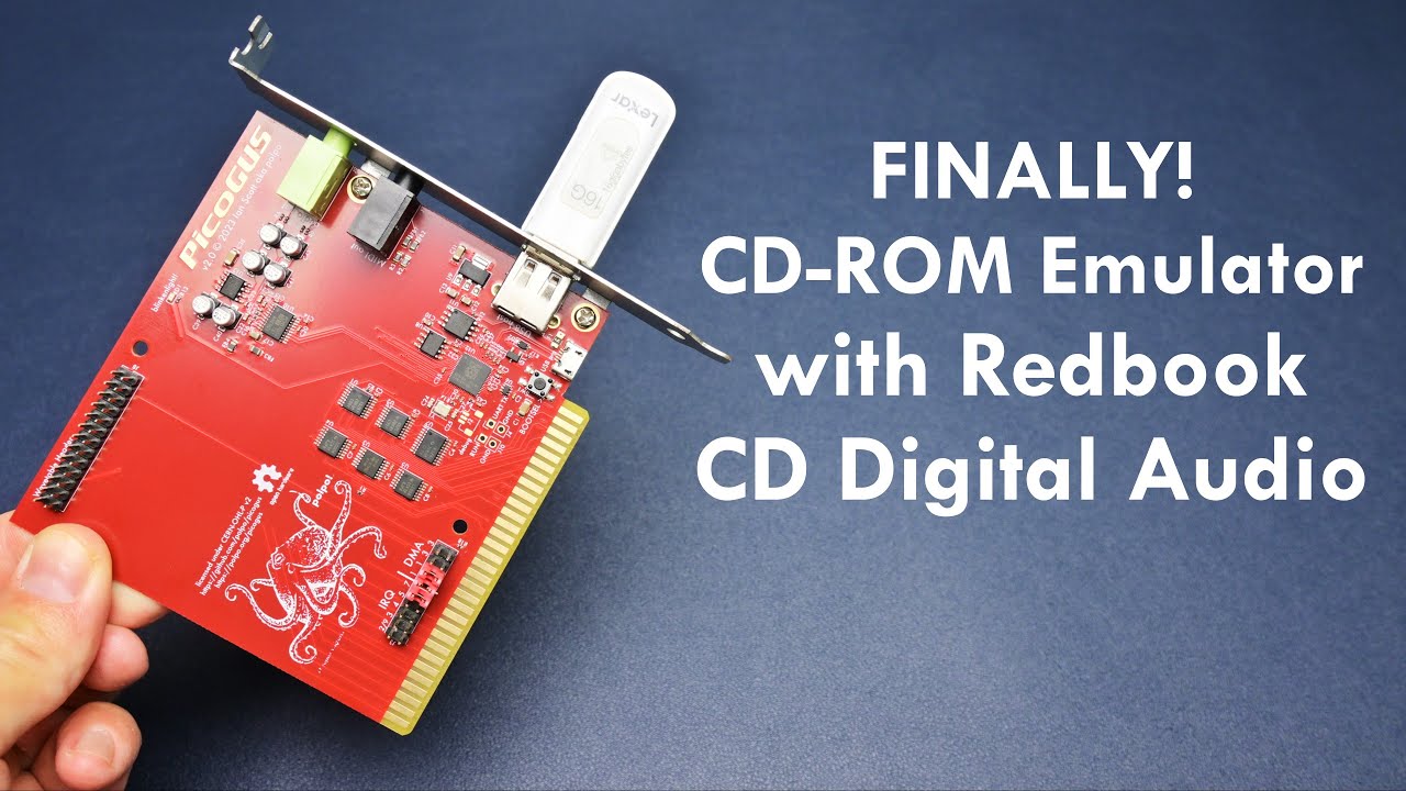 PicoGUS now emulates CD-ROM with Redbook CD Audio