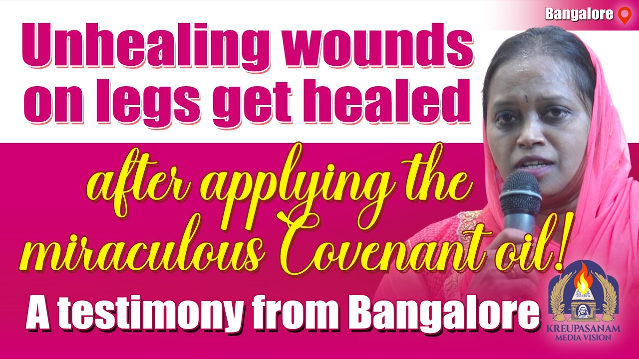 Unhealing wounds on legs get healed after applying the miraculous Covenant oil!