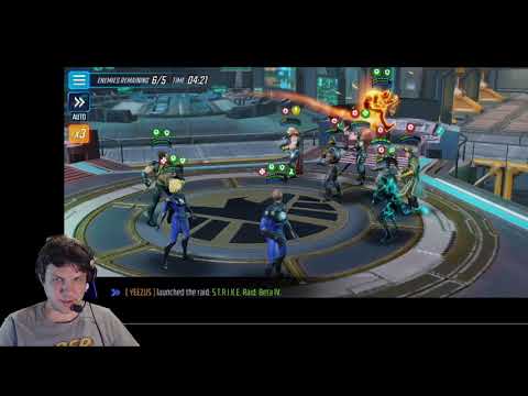 War Offense - 380k F4+Shuri vs 402k Asgardians - Marvel Strike Force