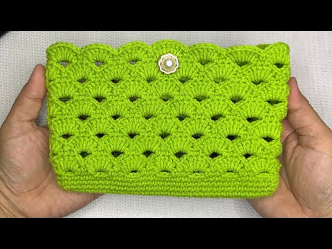 How To Crochet Mini Purse with arcade stitch pattern
