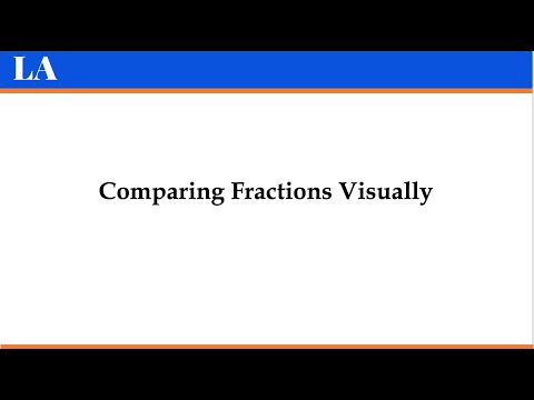 COMPARING FRACTIONS VISUALLY