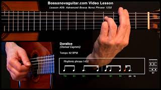 Doralice - Bossa Nova Guitar Lesson #20: Advanced Phrase 1232
