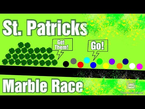 Escape St. Patricks Day - Infection Marble Race| Major League Marble Race (MLMR) In Algodoo