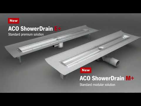 Aco ShowerDrain<sup>®</sup> E+ 585 telo kanala sa zidnom prirubnicom i visinom ugradnje 70-152mm 3017634