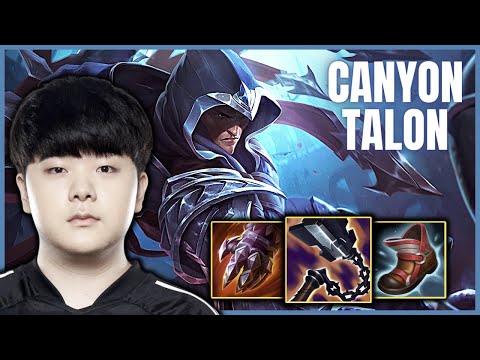 DK CANYON PLAYS TALON JUNGLE VS LEE SIN - PATCH 11.19