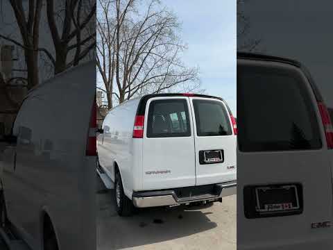 2023 GMC Savana Cargo Van 2500 Regular Wheelbase Rear-Wheel Drive in White for sale at Forbes Waterloo Toyota in Waterloo, ON