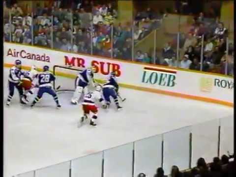 Winnipeg Jets, 3 at Toronto Maple Leafs, 1:  Feb  15, 1992. Part 1