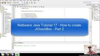 Download the video "Java Swing Tutorial 17 - How to create JCheckBox - Part 2"