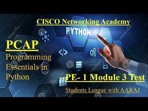 Pcap Programming Essentials In Python Cisco Module 3 Test Answers Python Essentials 1