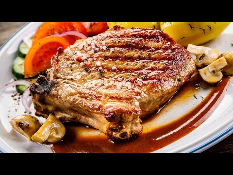 How to Make Pork Chops with Cider-Dijon Pan Sauce and Roast Vegetables By Curtis Stone